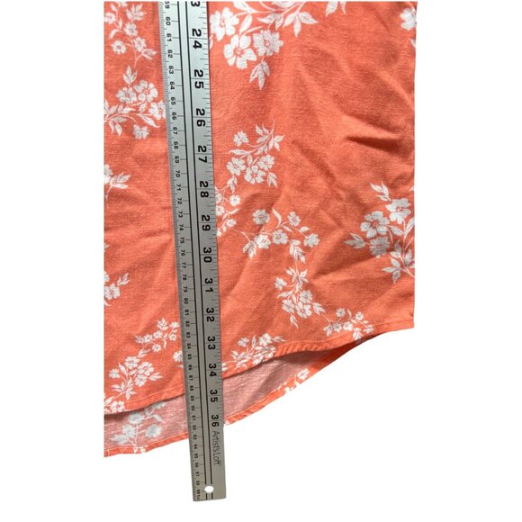 ST. John's Bay - Women's Loose Sleeveless Dress - Orange Floral - Medium - Picture 7 of 14